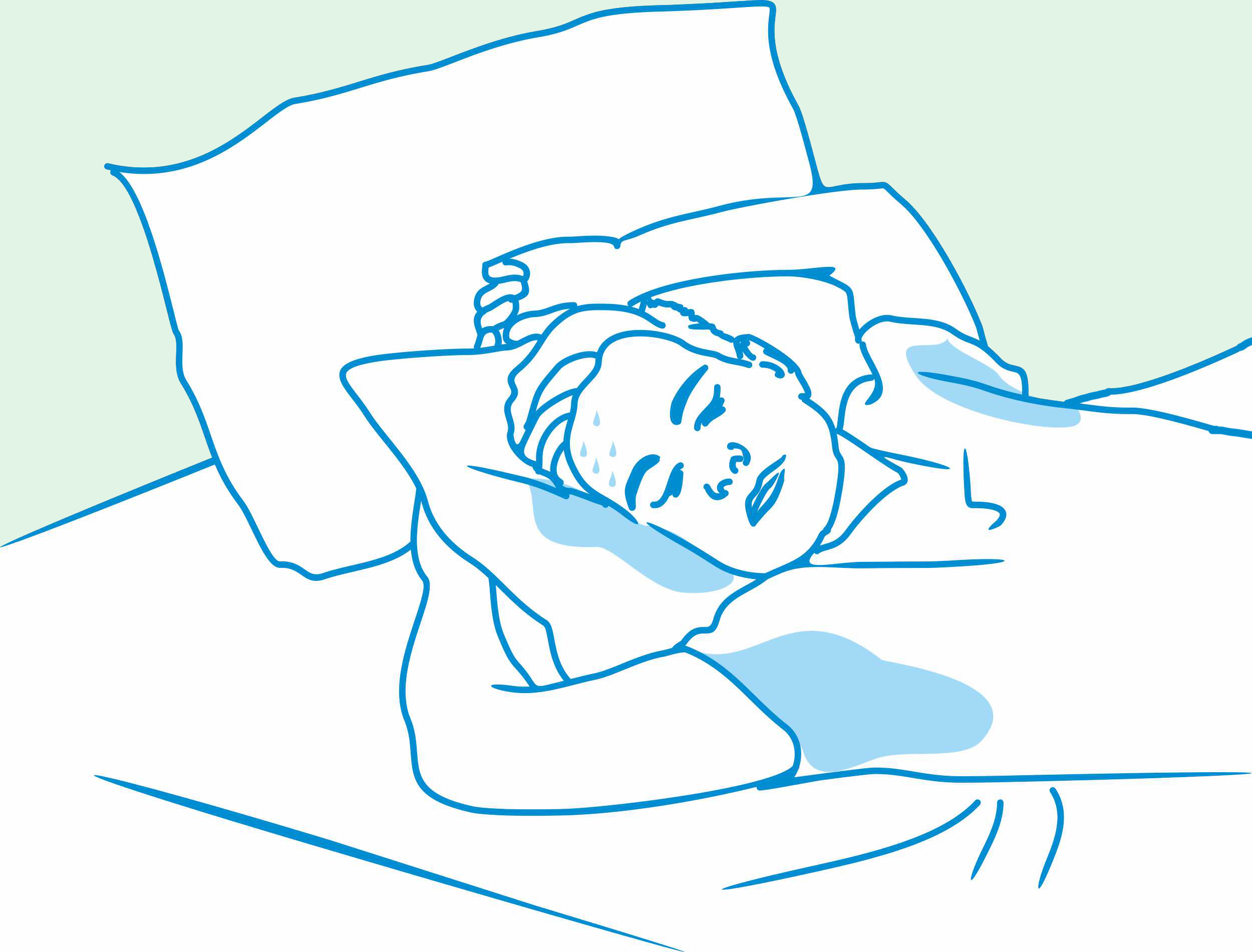 Nachtschweiß, Menopause, wie man bei Stress einschlafen kann