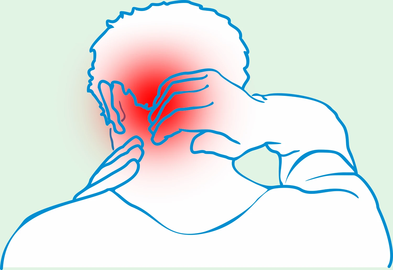 Pain in the back of the head, occipital migraine, aching neck