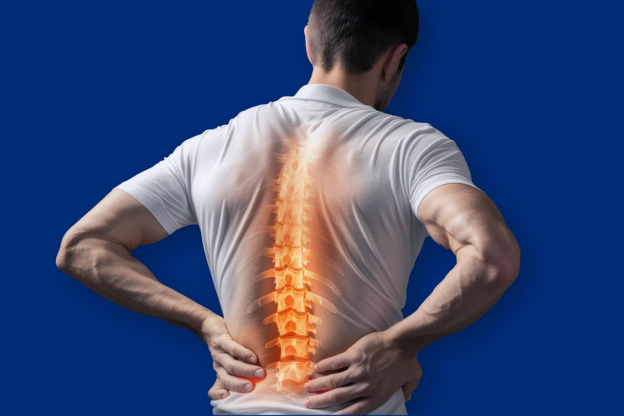 spinal hernia (disc herniation), disc disease, vertebral injury, back pain