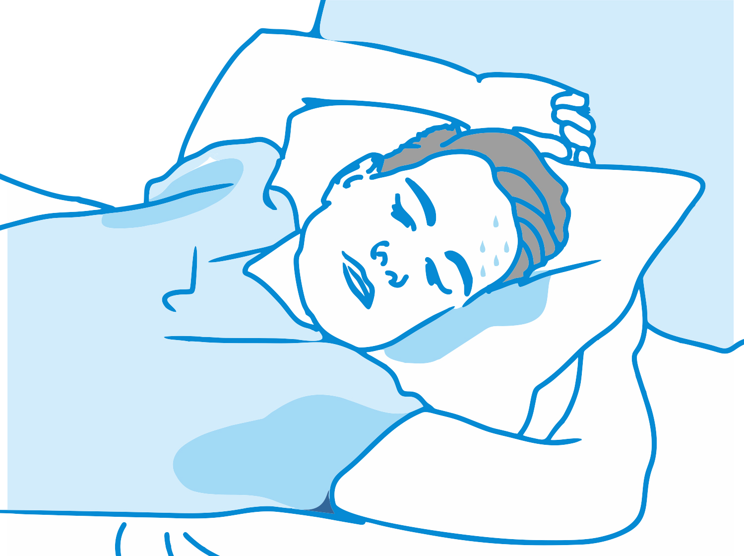 Latex pillows, sweating during sleep, cervical spine pain