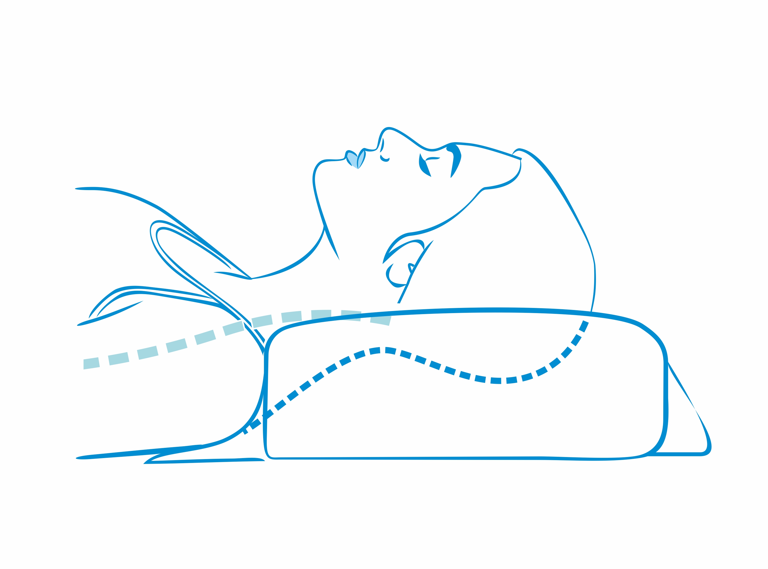 Functionality, ergonomic sleep pillow, side sleeping, pillow height