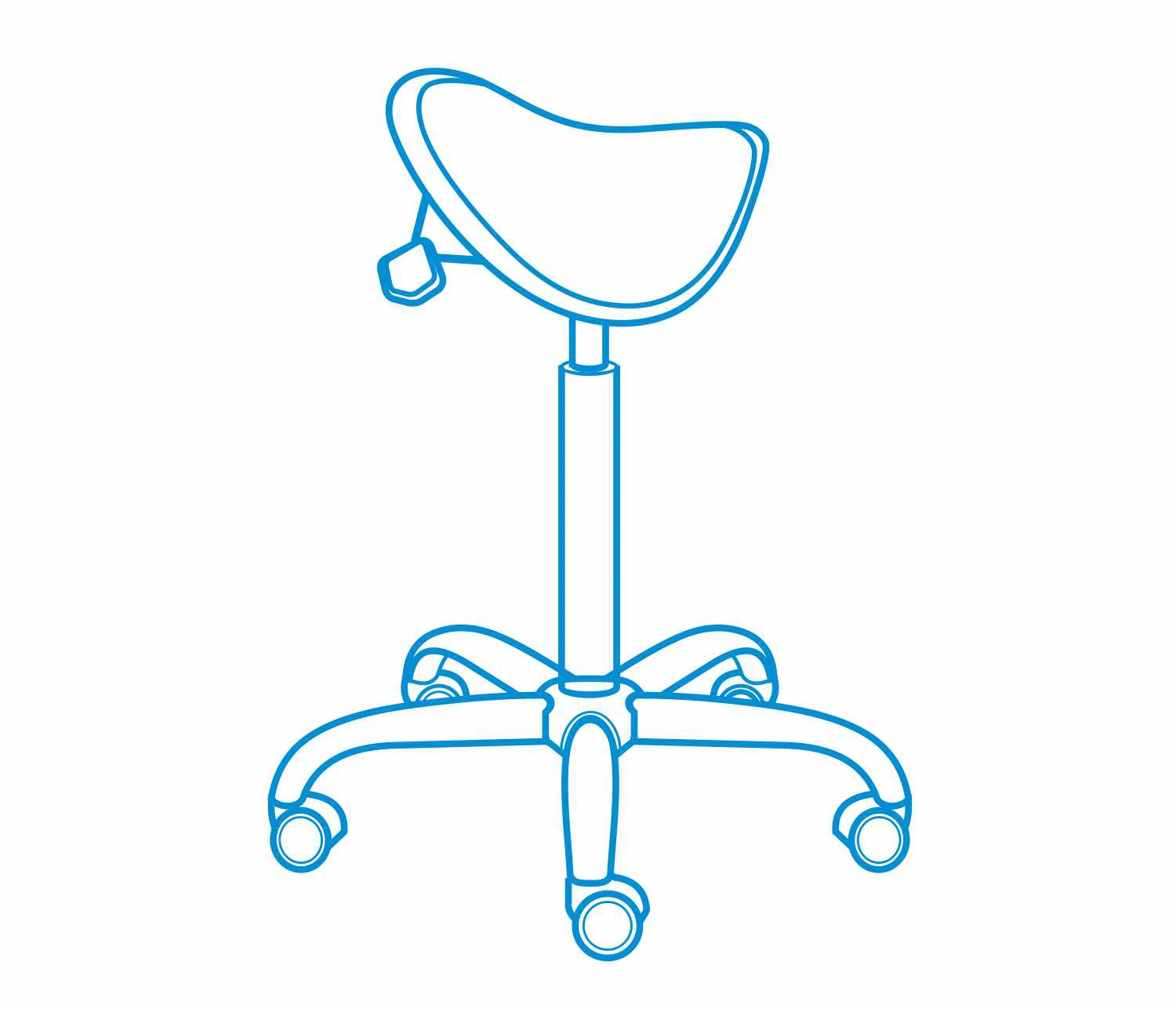 Seiza, krzesło biurowe, anatomiczne krzesło, stołek fryzjerski